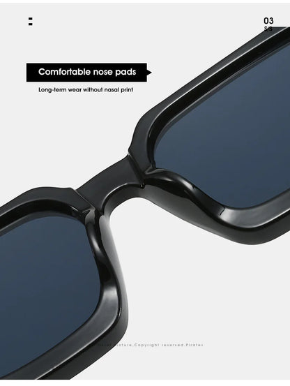 Retro Small Square Sunglasses – Vintage Designer UV400 Shades